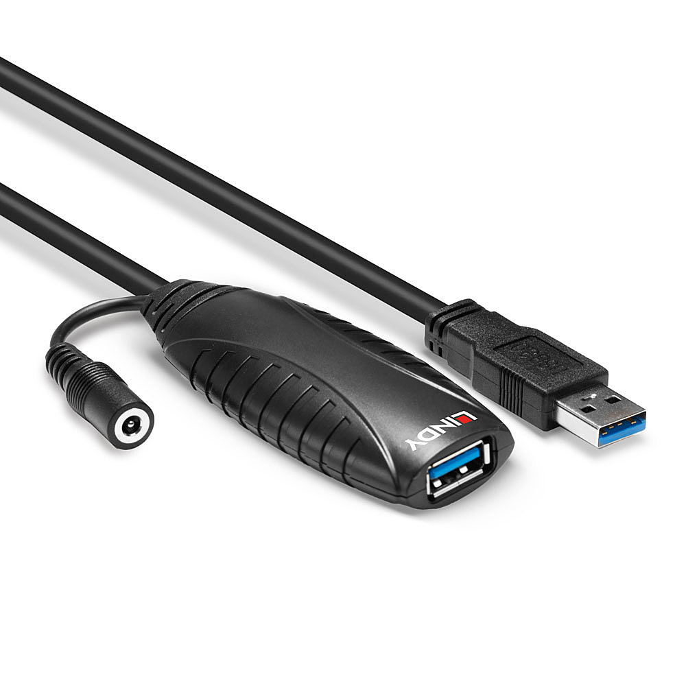 LINDY USB3.0  Active Extension Cable - USB-a Male  - USB-a Female - 10m
