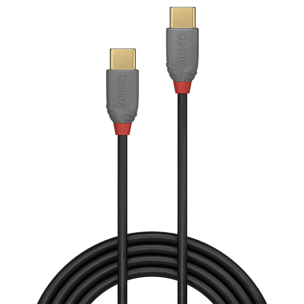 LINDY Cable - USB2.0 Type C To Type C - 2m - Anthra Line