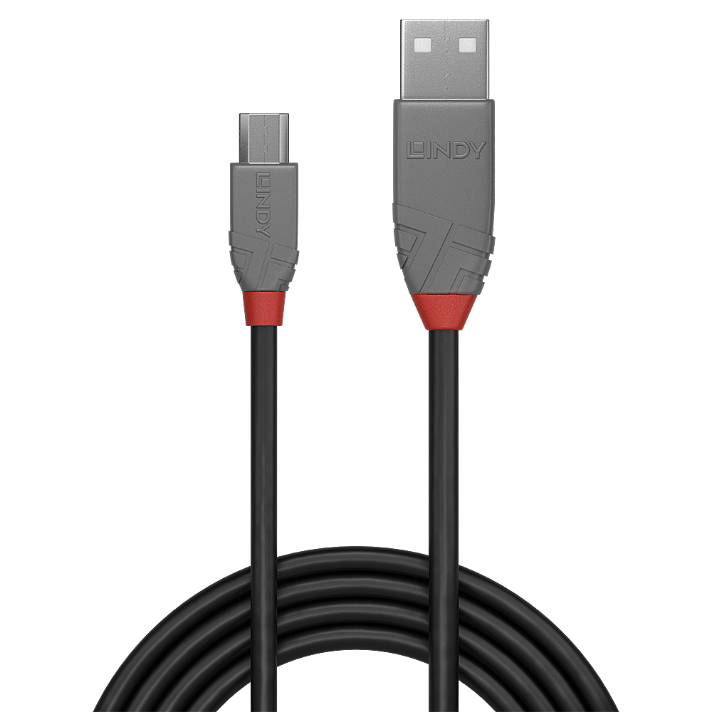 LINDY Cable - USB2.0 Type A To Micro-b - 2m - Anthra Line