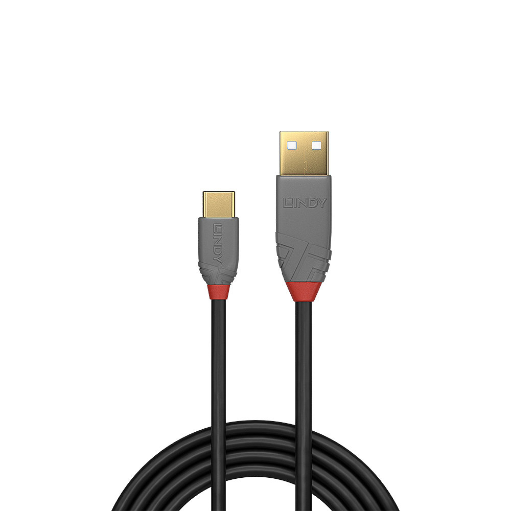 LINDY Cable - USB2.0 Type A To Type C - 2m - Anthra Line