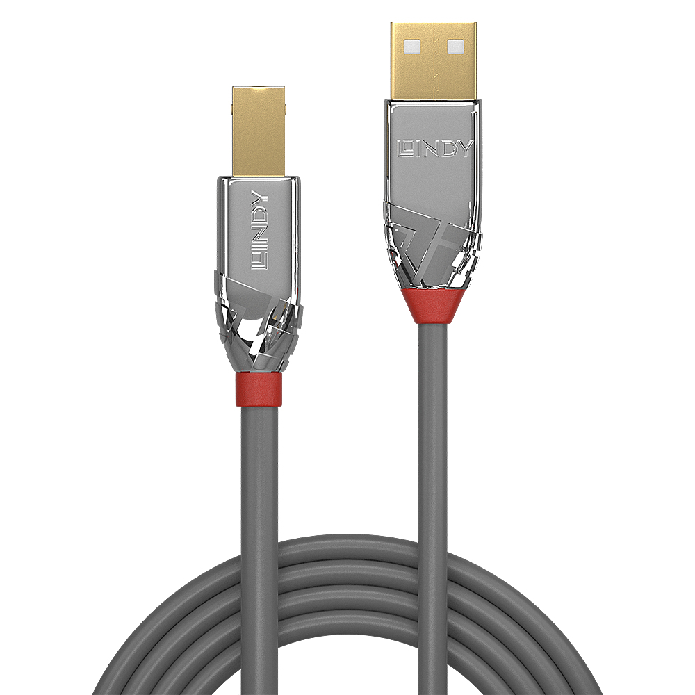 LINDY Cable - USB2.0 Type A To Type B - 3m - Cromo Line