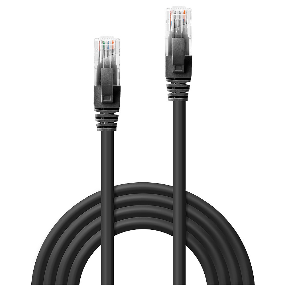 LINDY Network Patch Cable - CAT6 - U/utp - Snagless - Gigabit Black - 10m