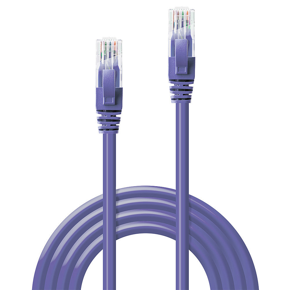 LINDY Network Patch Cable - CAT6 - U/utp - Snagless - Gigabit Purple - 1m
