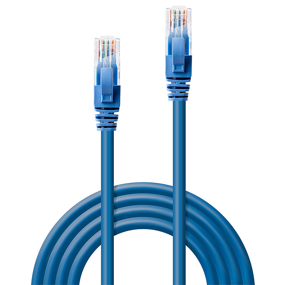 LINDY Network Patch Cable - CAT6 - U/utp - Snagless - Gigabit Blue - 3m