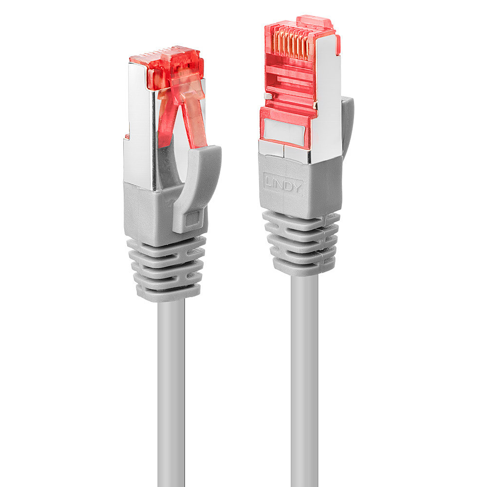 LINDY Network Patch Cable - CAT6 - S/ftp - Snagless - Gigabit Grey - 30cm