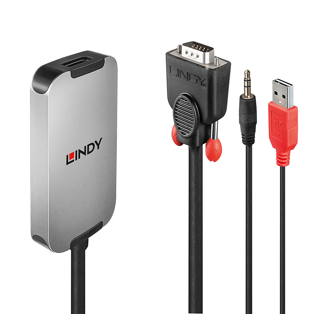 LINDY Cable Converter - Vga - DisplayPort