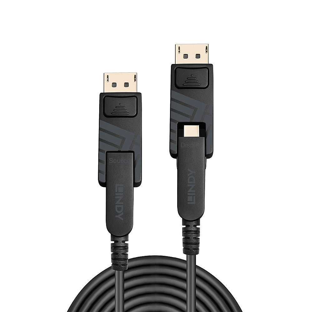 LINDY Cable Fibre Optic - Hybrid To Mini DisplayPort 1.4 - 5m