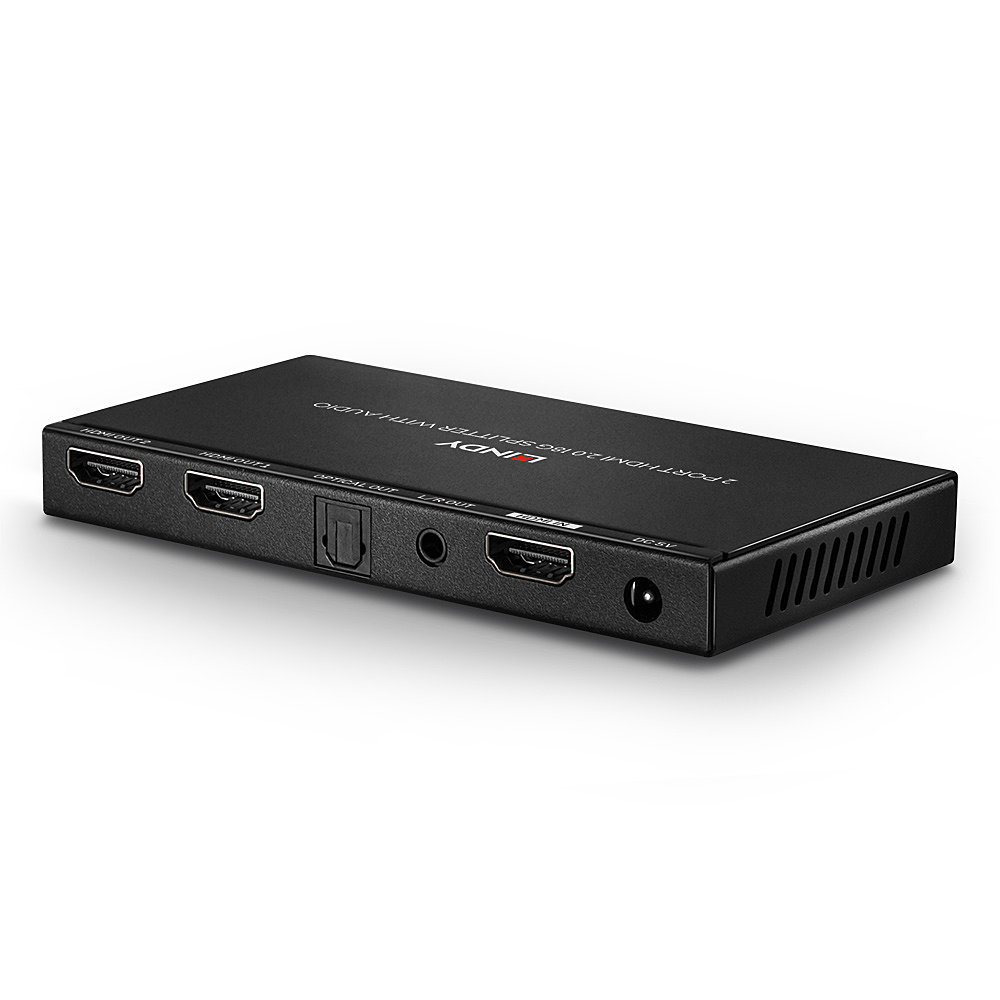 LINDY Splitter 2 Port Hdmi 2.0 18g With Audio