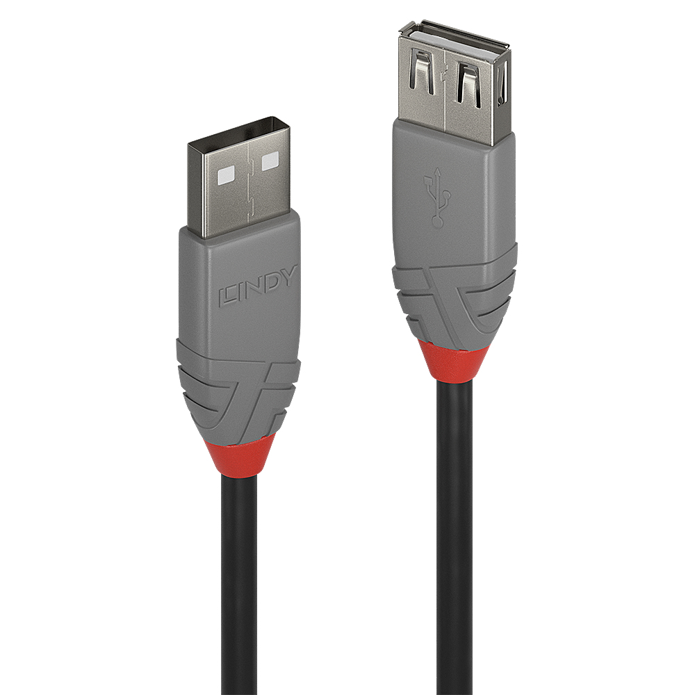 LINDY Extension Cable - USB2.0 Type A - 5m - Anthra Line