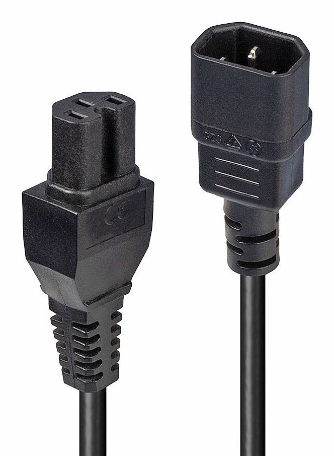 LINDY Extension Cable - Iec C14 To Iec C15 - 2m Hot Conditioned