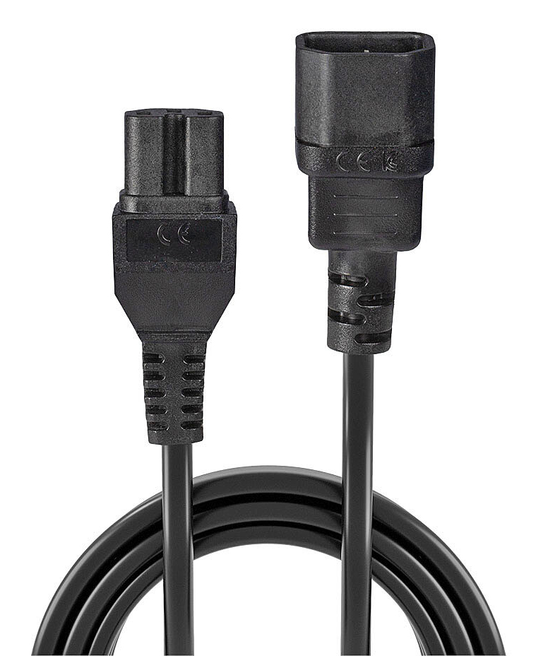 LINDY Extension Cable - Iec C14 To Iec C15 - 2m Hot Conditioned