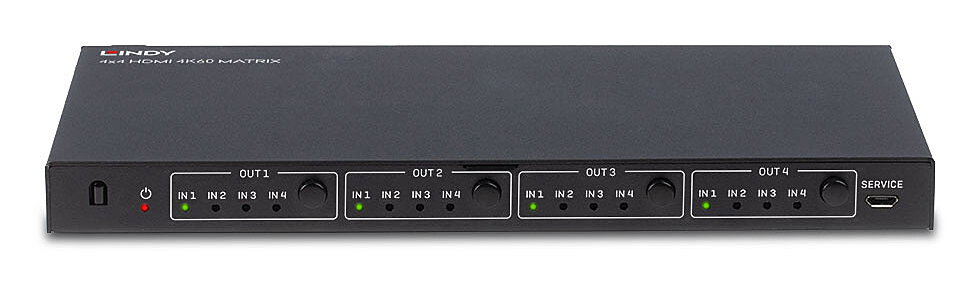 LINDY Matrix Switch 4x4 Hdmi 1.4 2g