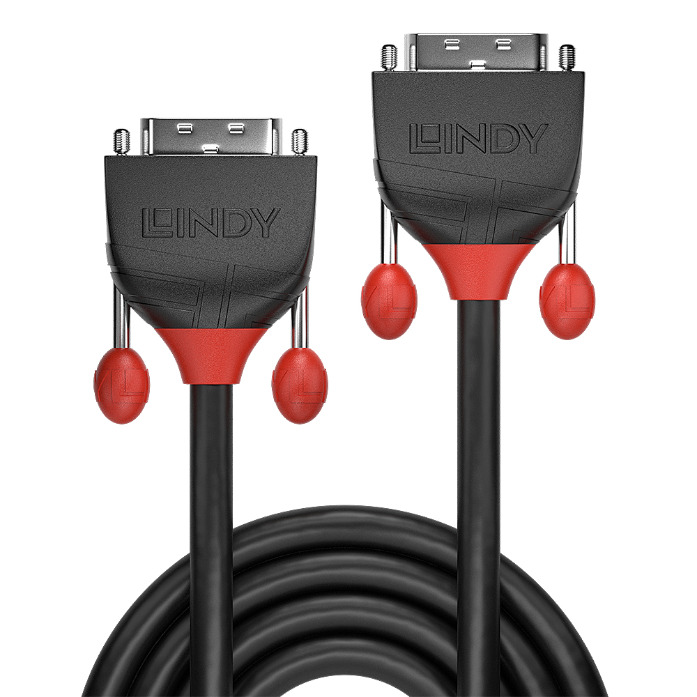 LINDY Cable - DVI-d Single Link Male To Male - Blackline - 3m