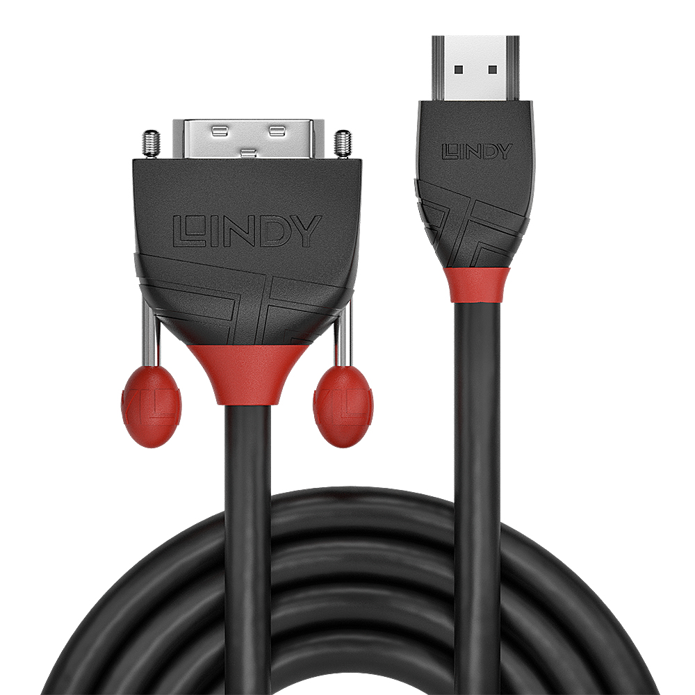 LINDY Cable - Hdmi To DVI-d - Blackline - 3m