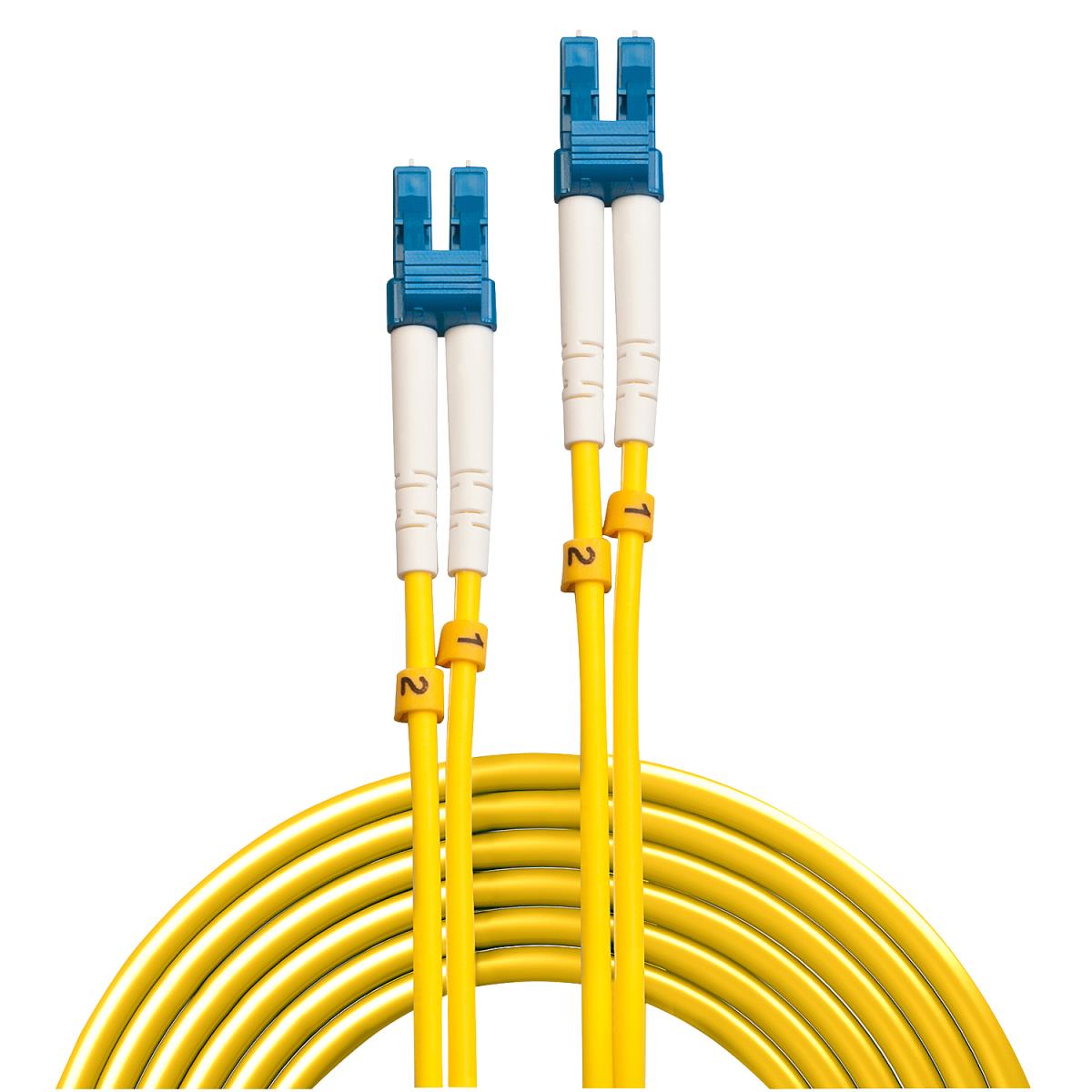 LINDY Network Patch Cable - Fibre Optic - Lc-lc Os2 9/125 - Yellow - 1m