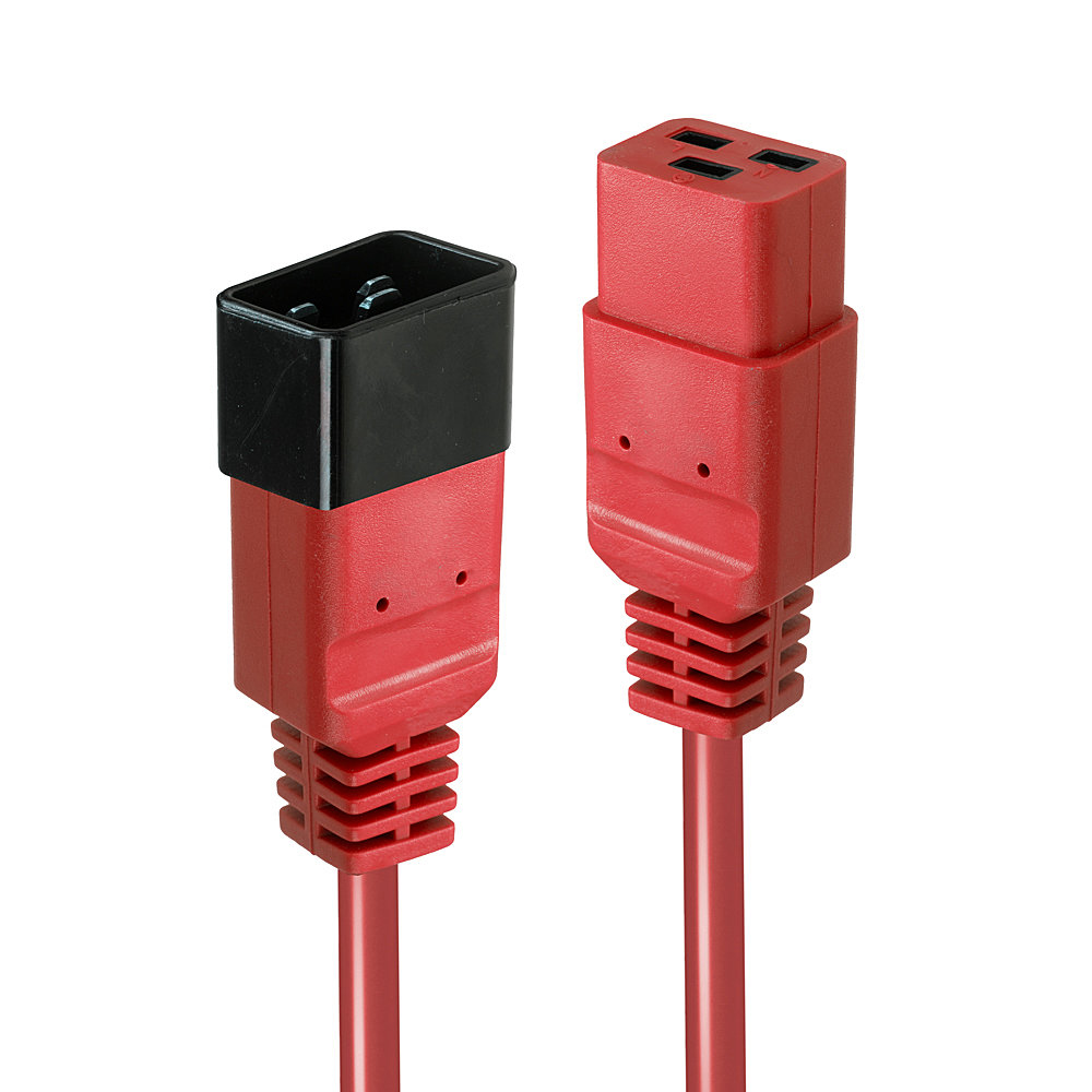 LINDY Extension Cable - Iec C19 To Iec C20 - 2m - Red
