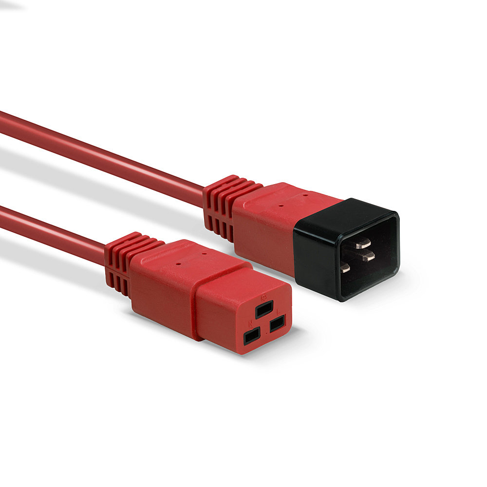 LINDY Extension Cable - Iec C19 To Iec C20 - 2m - Red
