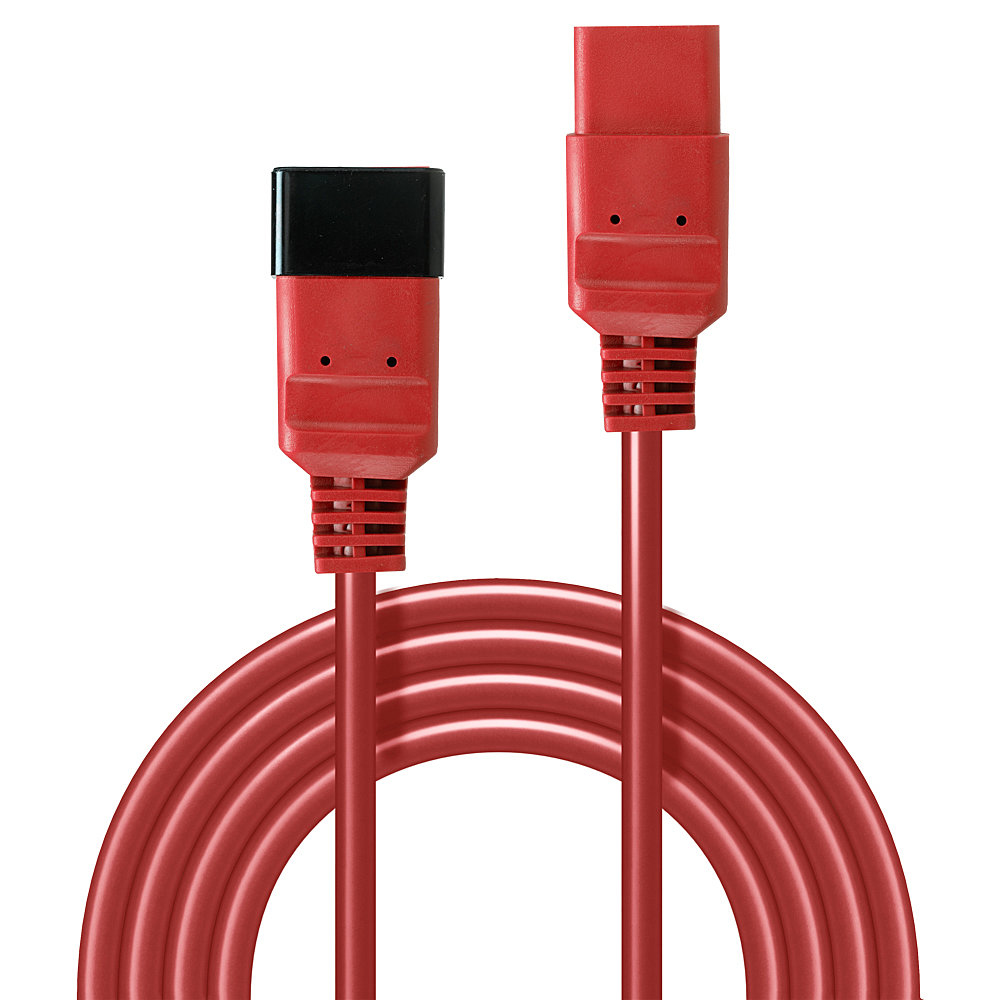 LINDY Extension Cable - Iec C19 To Iec C20 - 1m - Red