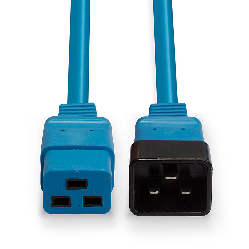LINDY Extension Cable - Iec C19 To Iec C20 - 2m - Blue