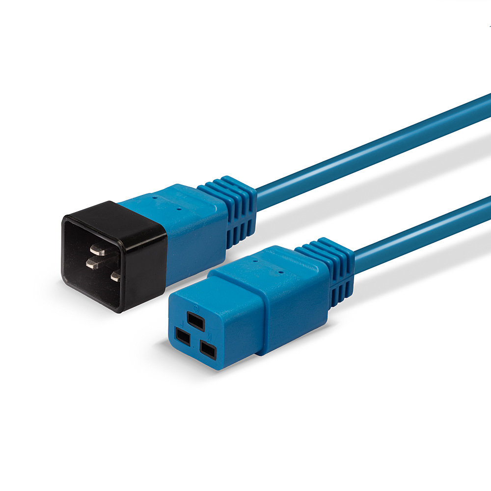 LINDY Extension Cable - Iec C19 To Iec C20 - 2m - Blue