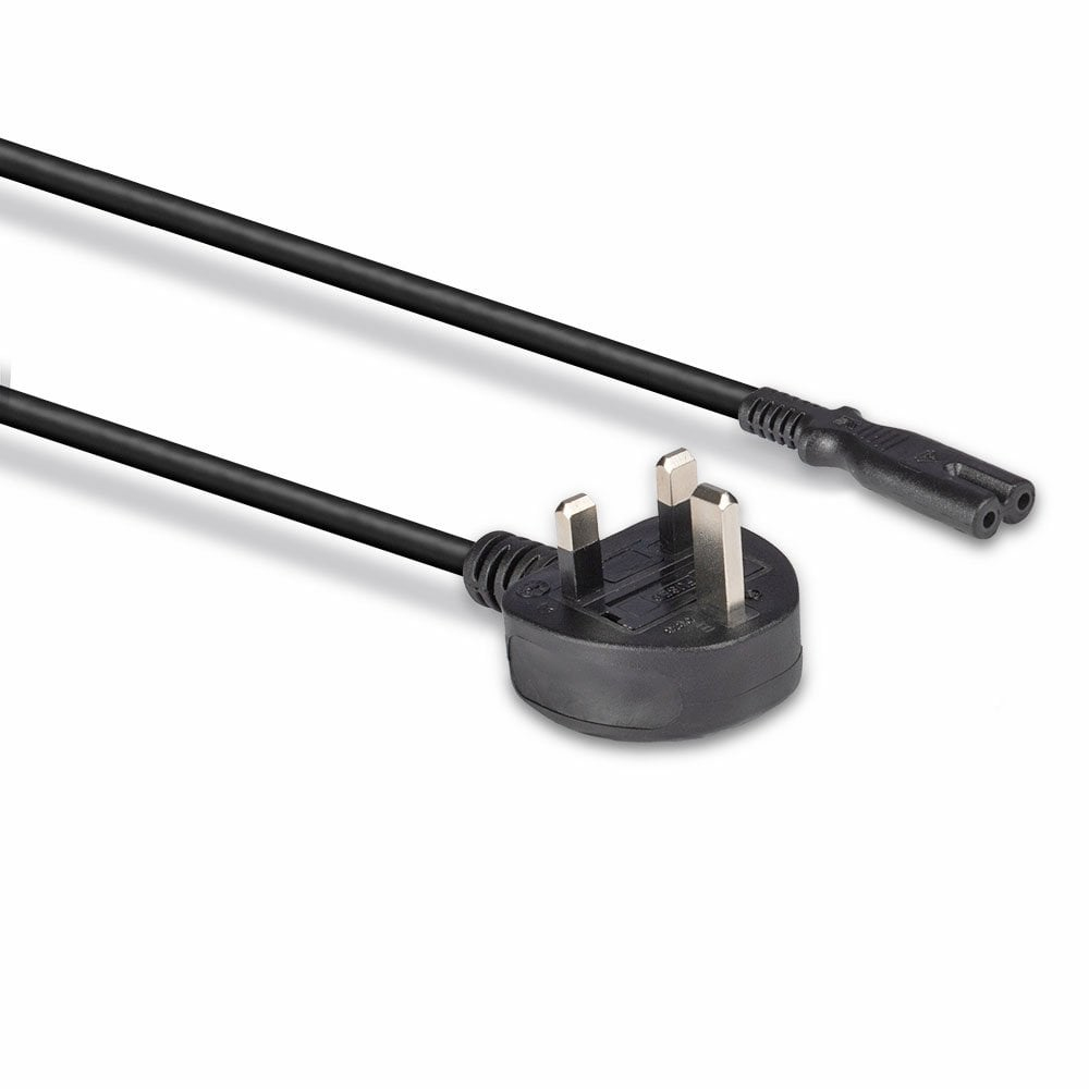 LINDY Extension Cable - Uk 3 Pin Plug To Iec C7 - 3m - Black
