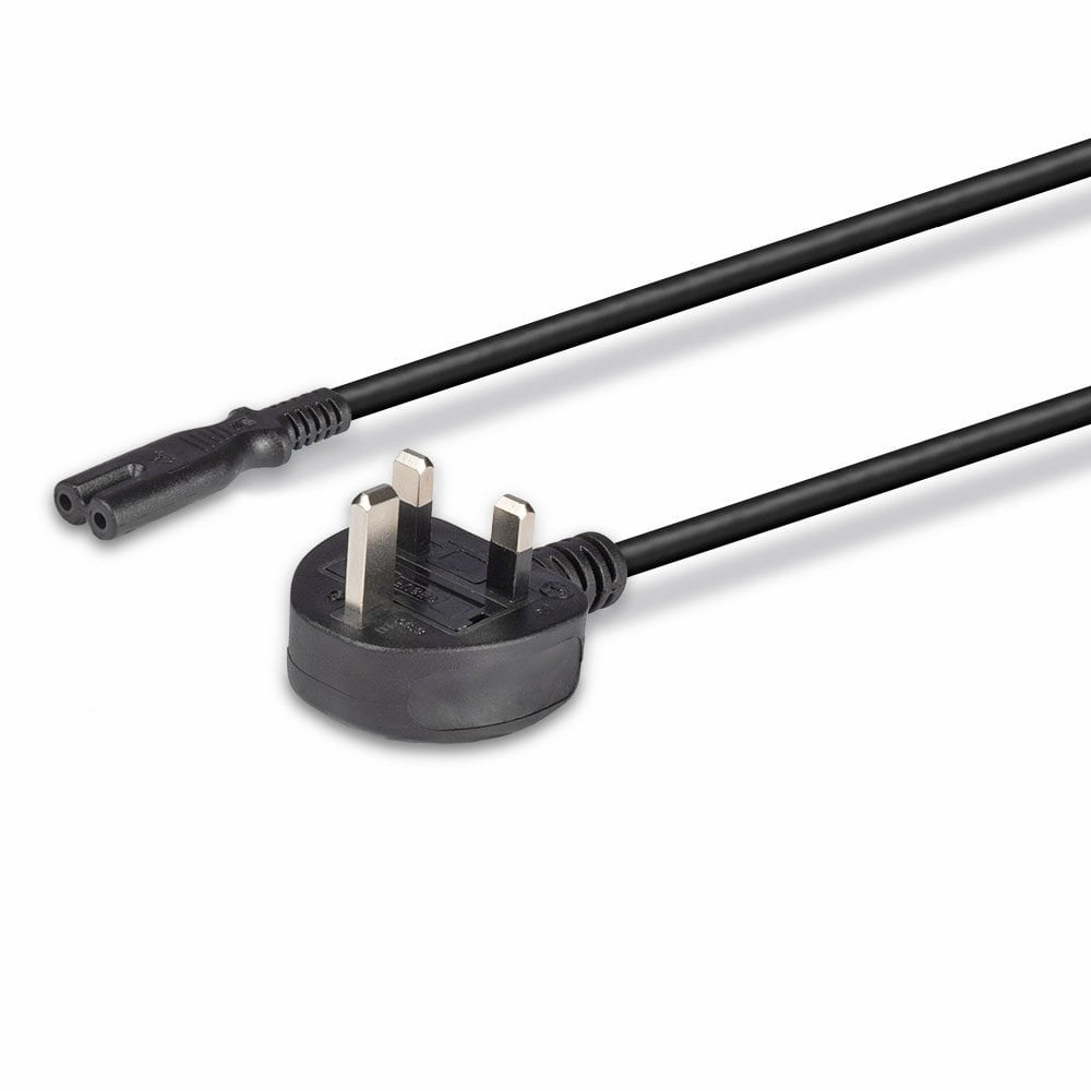 LINDY Extension Cable - Uk 3 Pin Plug To Iec C7 - 3m - Black