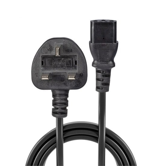 LINDY Extension Cable - Uk Mains 3 Pin Plug To Iec C13 - 10m