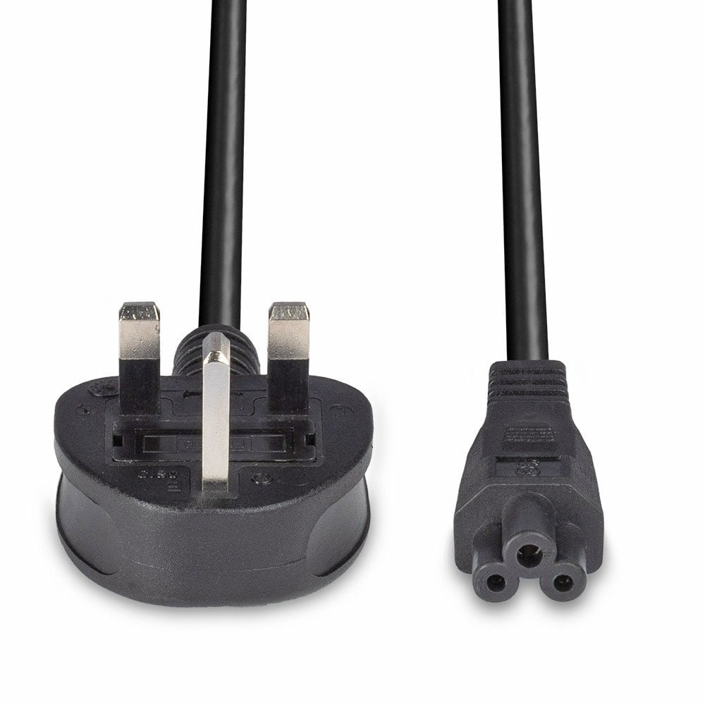 LINDY Extension Cable - Uk Mains 3 Pin Plug To Iec C5 - 1m