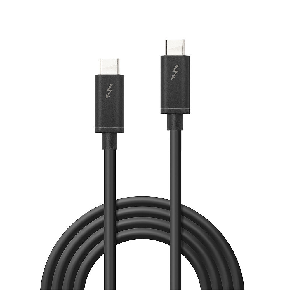 LINDY Cable Thunderbolt 3 - USB Type C Male To Male - Black - 2m