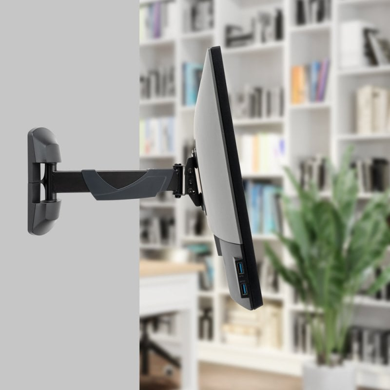 LINDY Wall Bracket Mount - Under Kitchen Cabinet-  LCD And LED Tv - For Up To 5kg / 15in Screens Silver