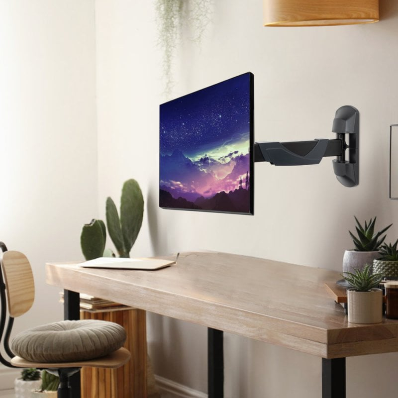 LINDY Wall Bracket Mount - Under Kitchen Cabinet-  LCD And LED Tv - For Up To 5kg / 15in Screens Silver