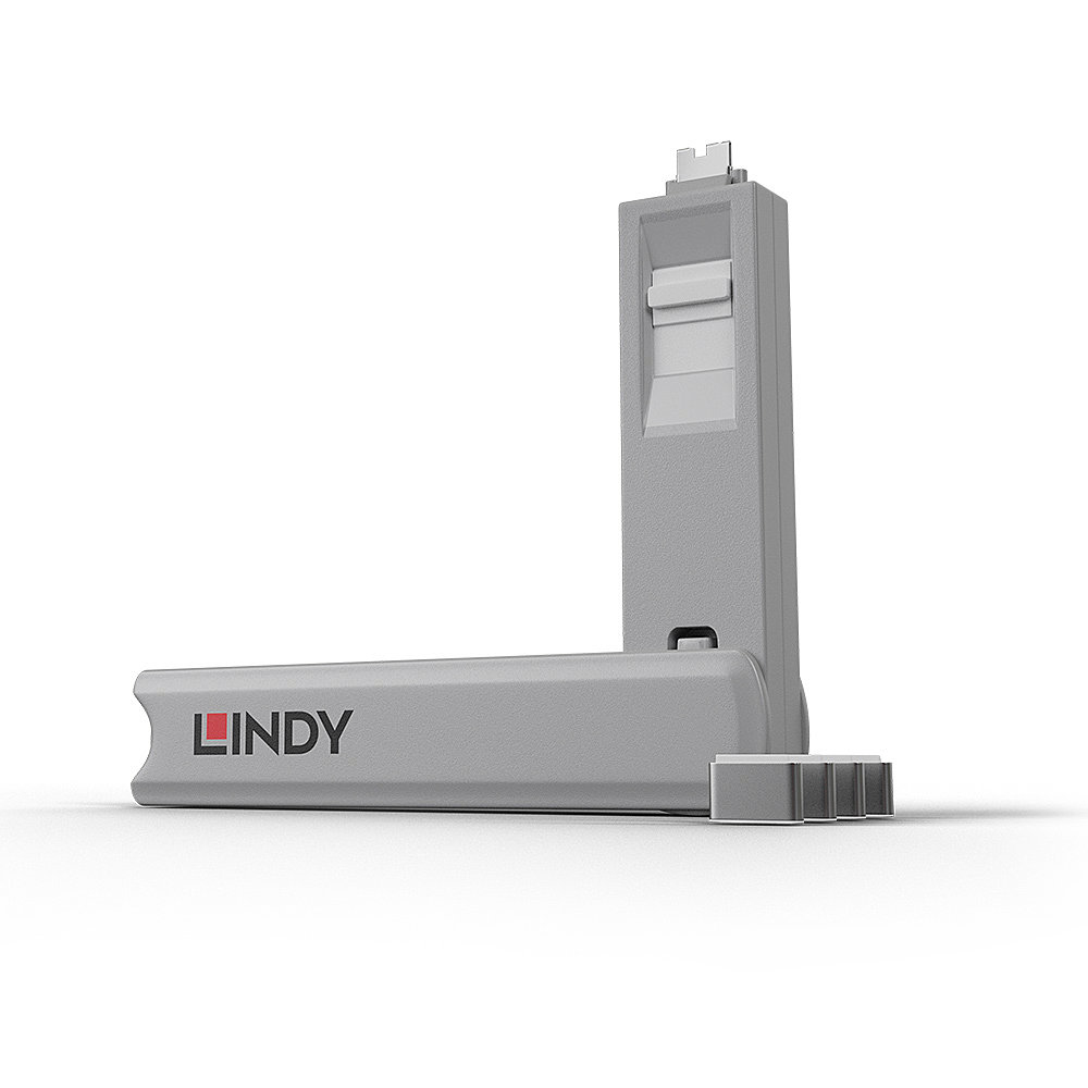LINDY USB Type C Port Blocker Key-pack Of 4 Blockers White