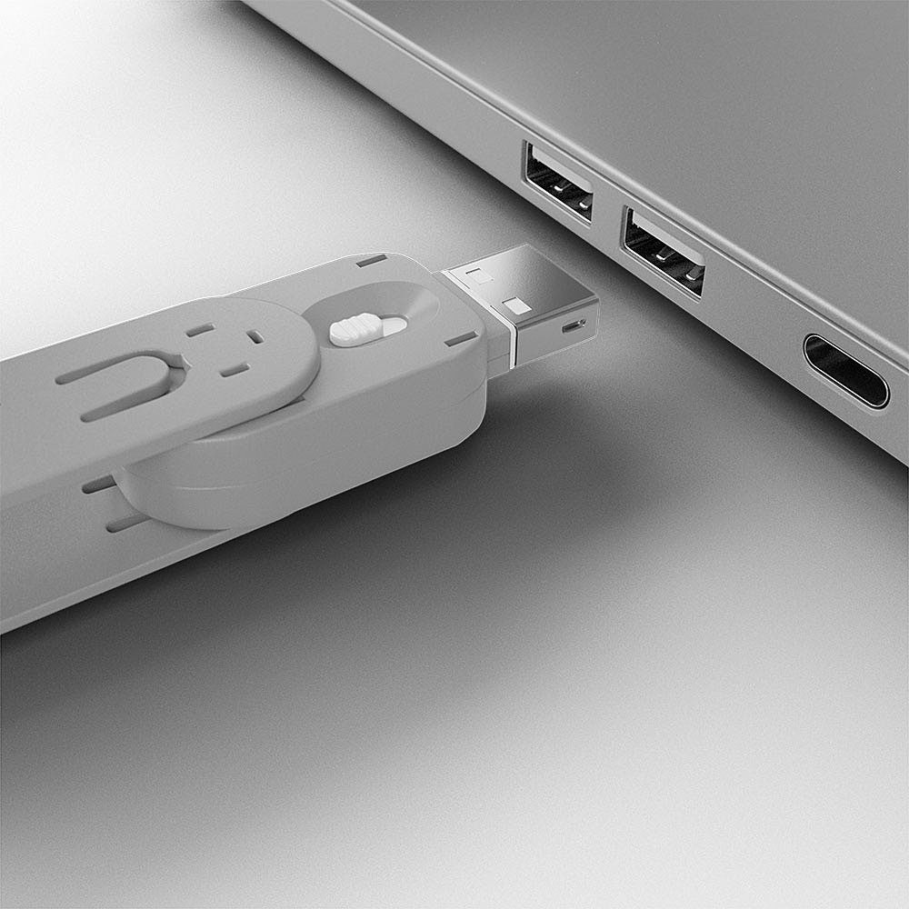 LINDY USB Type A Port Blocker Key White