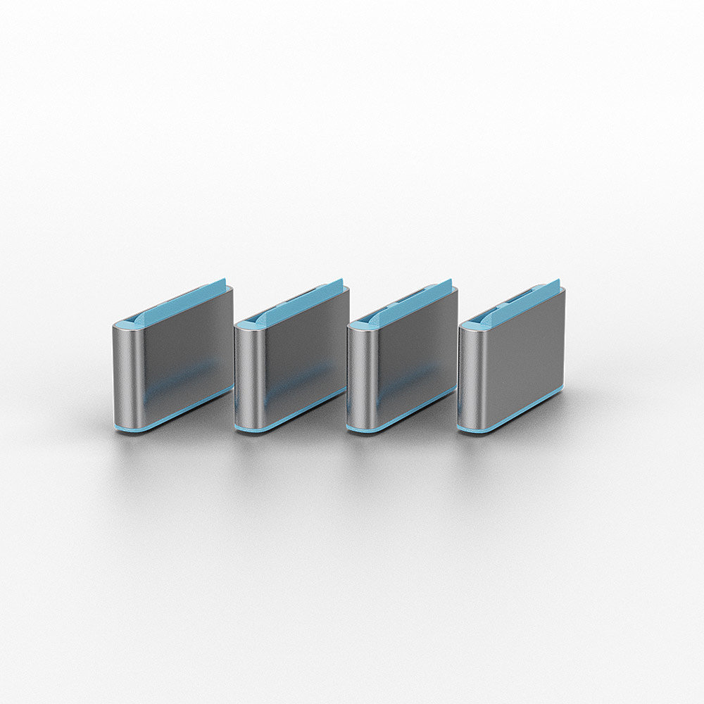 LINDY USB Type C Port Blockers Without Key -pack Of 10 Blue