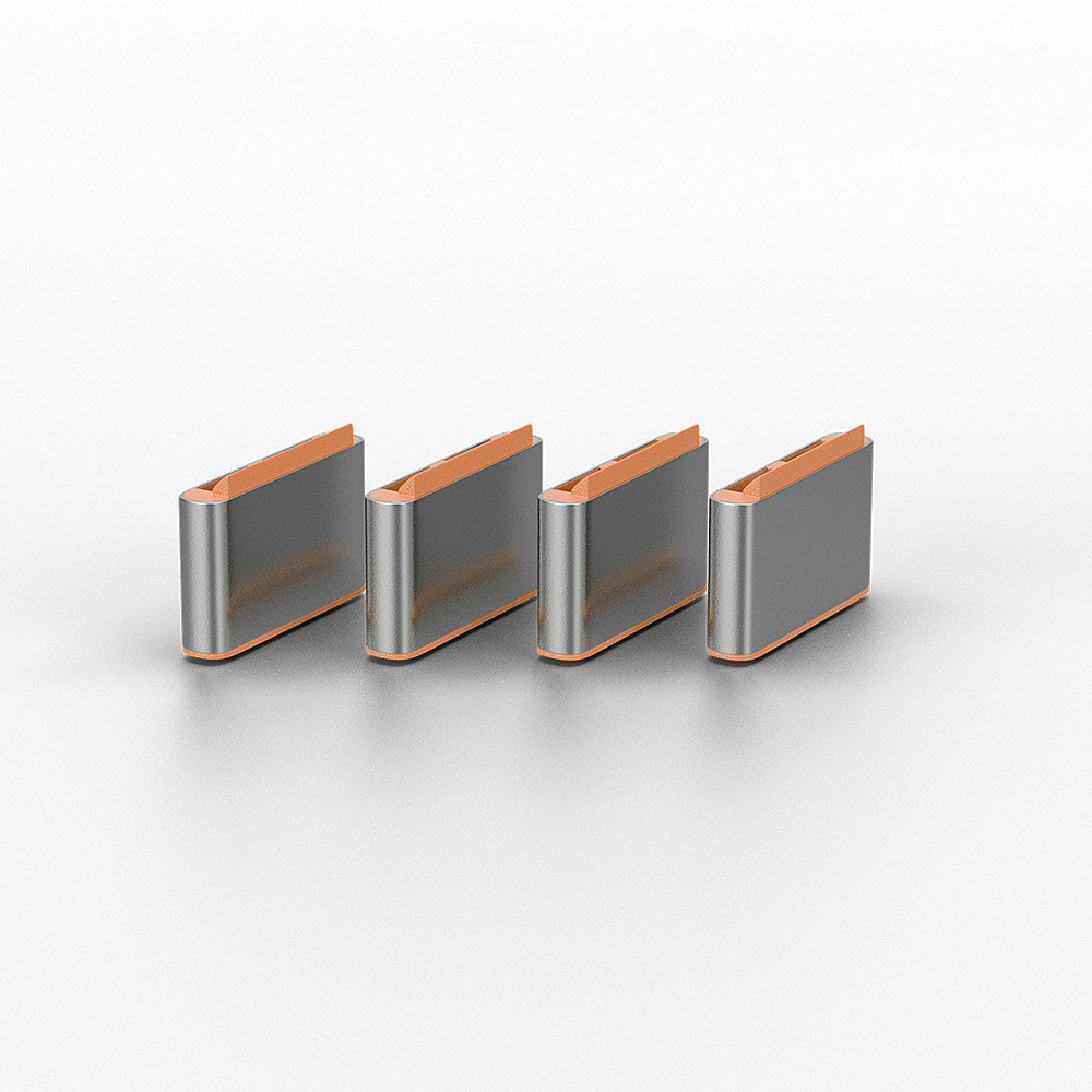 LINDY USB Type C Port Blockers Without Key -pack Of 10 Orange
