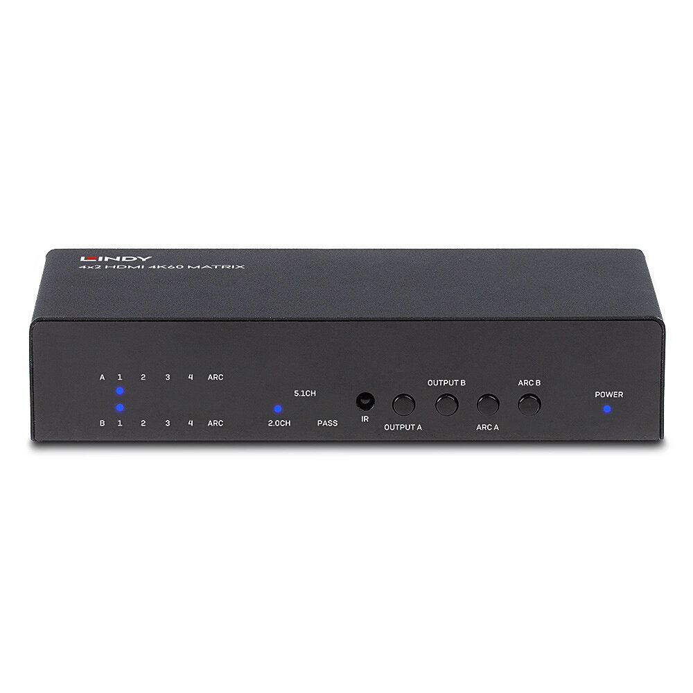 LINDY 4x2 Hdmi 2.0 18g Matrix Switch