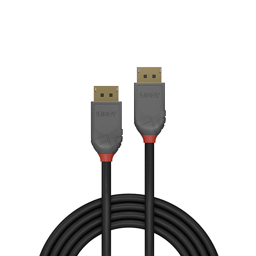 LINDY Cable - DisplayPort 1.1  - Anthraline - Black - 15m