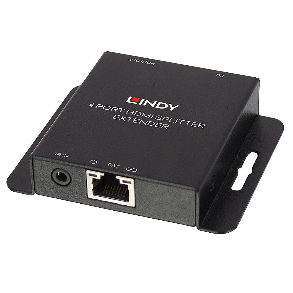 LINDY CAT6 4 Port Hdmi And Ir Splitter Extender 50m With Loop Out