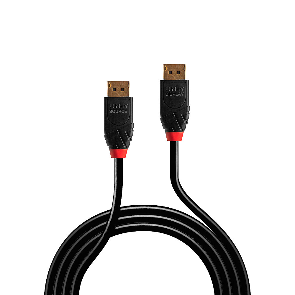 LINDY Cable - Active DisplayPort 1.4 - Black - 5m