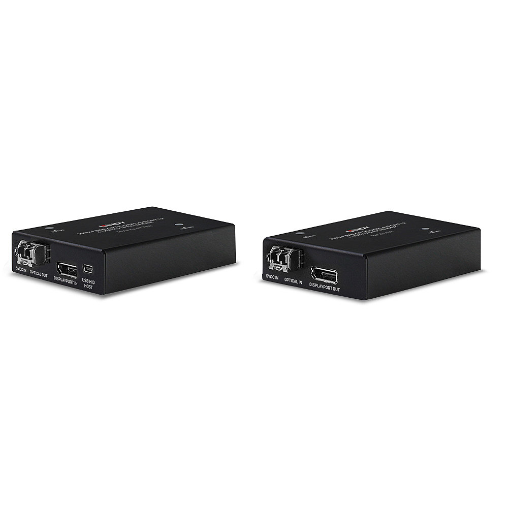 LINDY Cable Fibre Optic - DisplayPort 1.2 - Black - 300m With KVM Extender USB