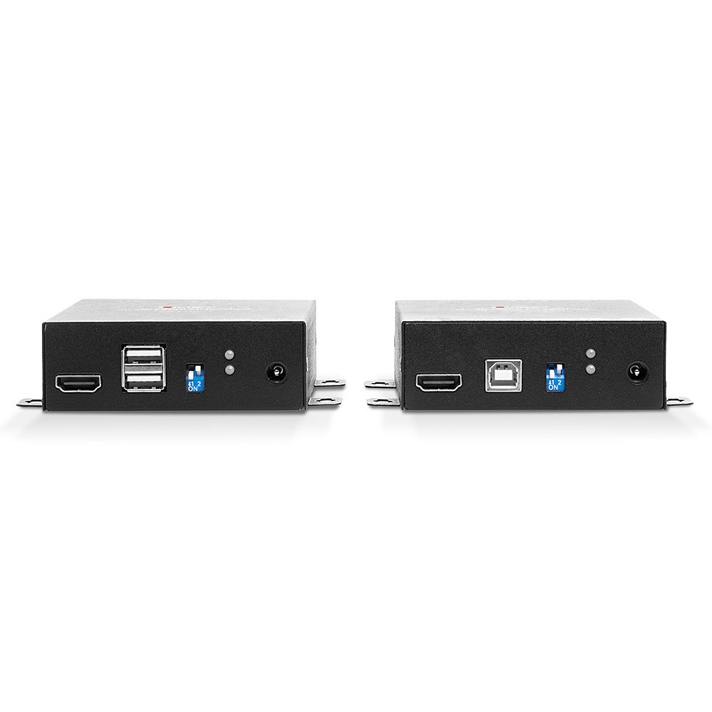 LINDY Cable Fibre Optic - Hdmi 18g - Black - 300m With KVM Extender USB
