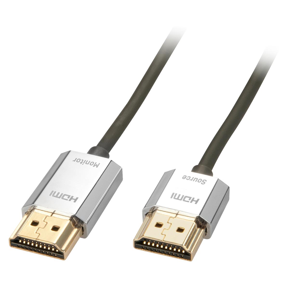 LINDY Cable - Hdmi High Speed - A - A - Cromo Slim - 4.5m - Grey