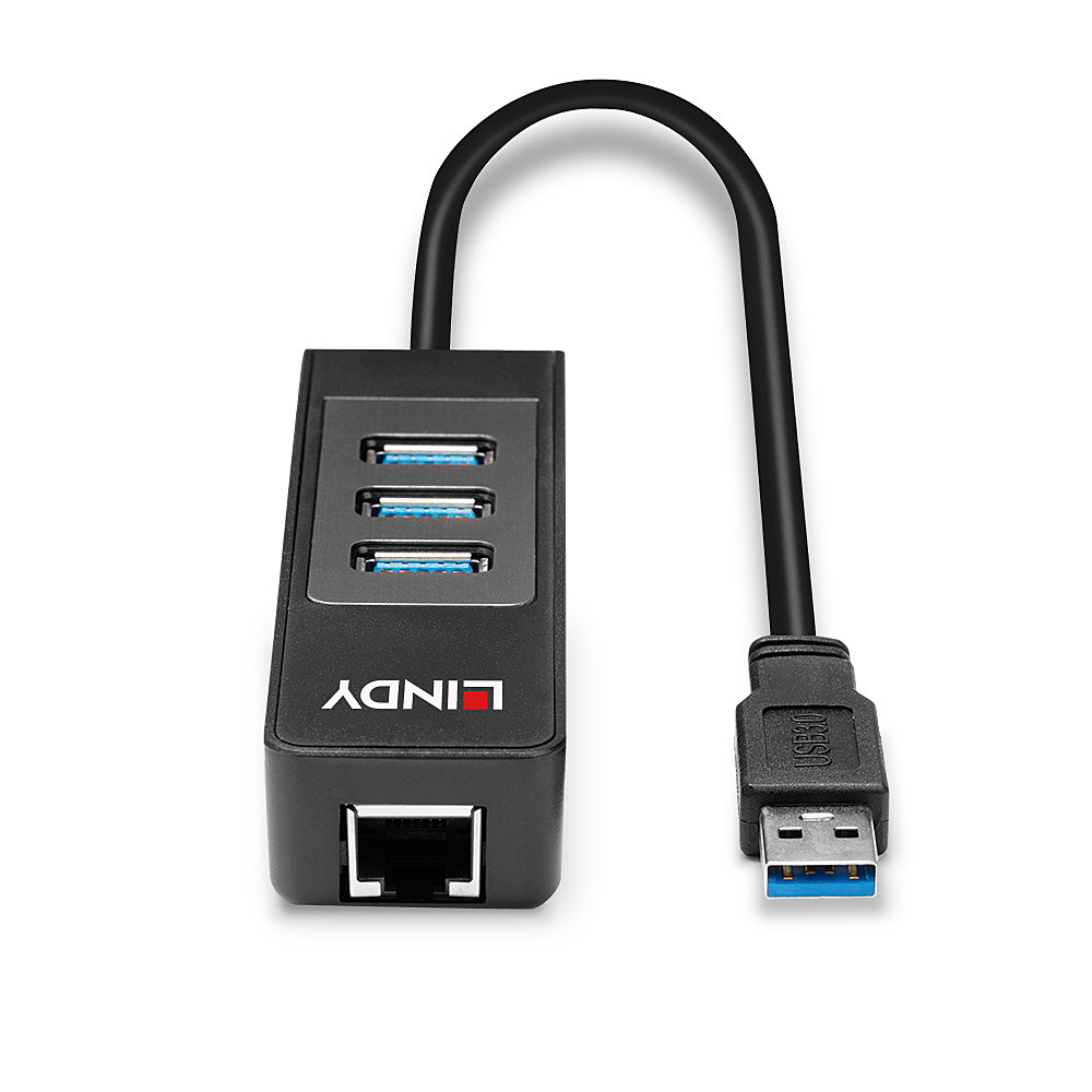 LINDY USB 3.0 Hub And Gigabit Ethernet Converter