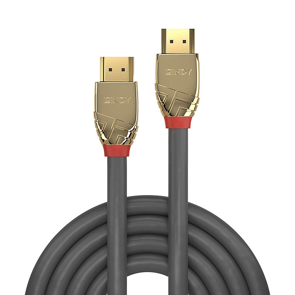 LINDY Extension Ultra  High Speed - Hdmi Male  -  Hdmi Male - Goldline Black - 1m