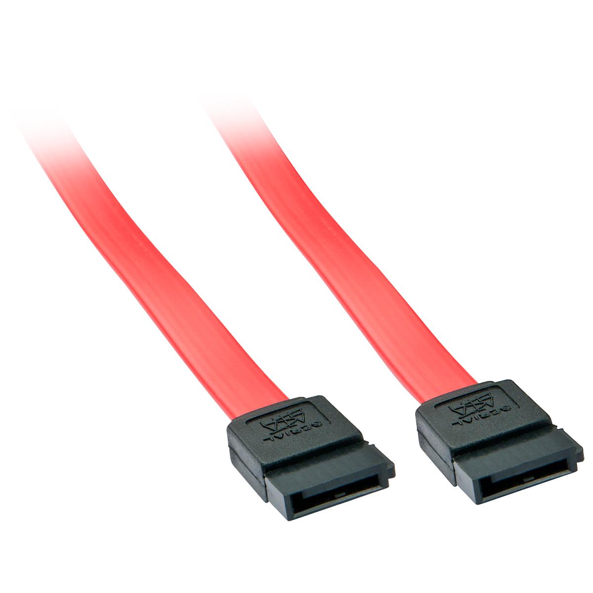 LINDY Cable Internal Sata3 - 2 X 7 Pin SATA Female Plug - Red- 50cm