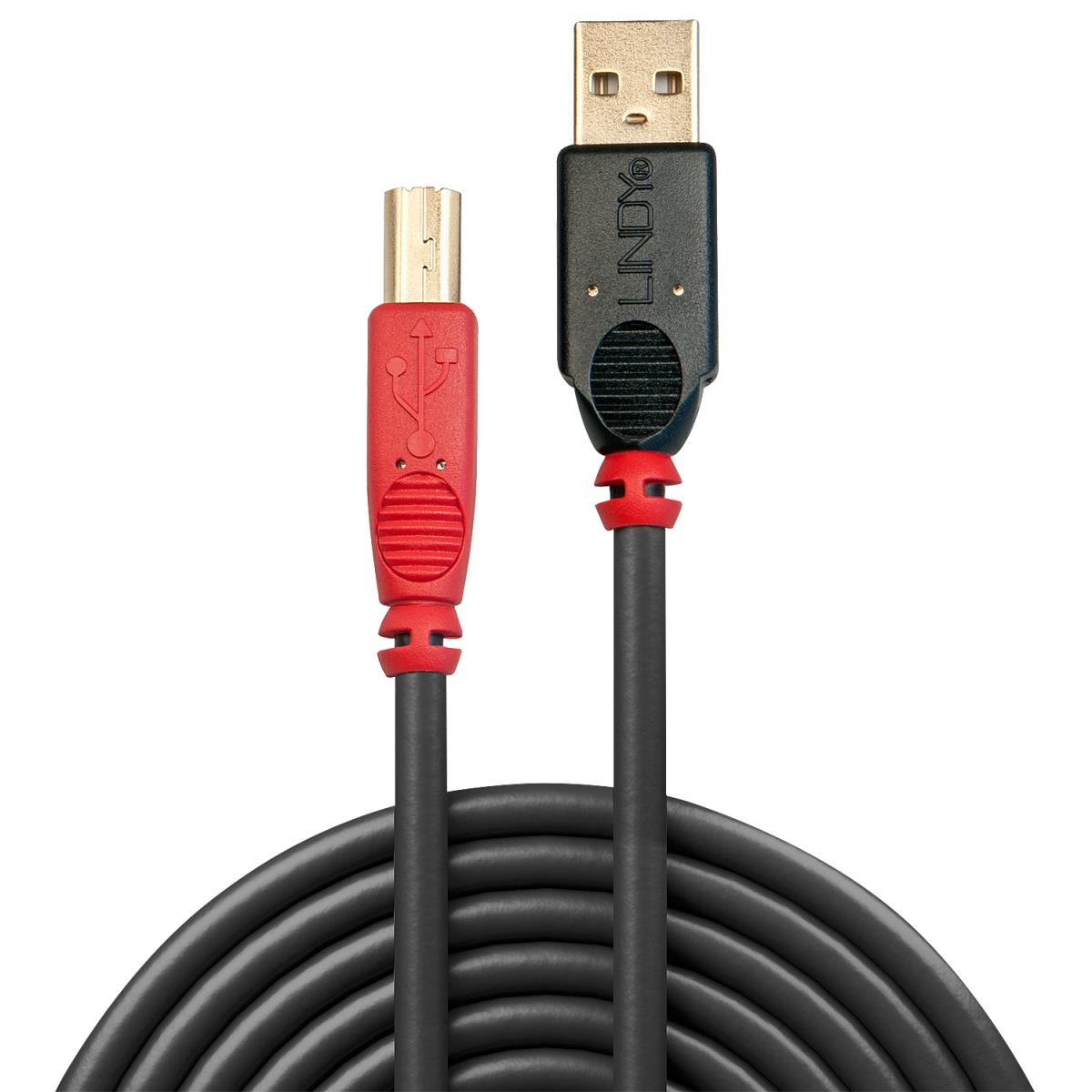 LINDY Cable Active Extension - USB 2.0 - Black - 15m