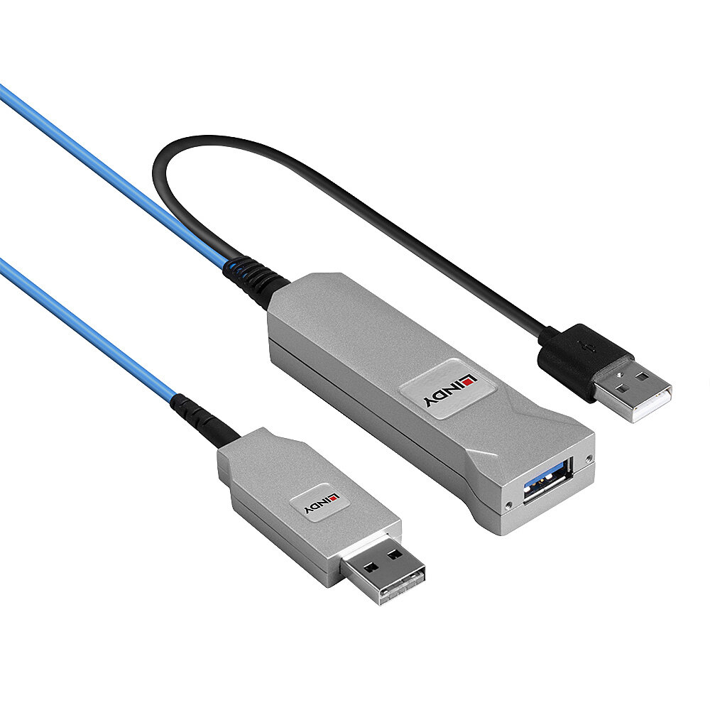 LINDY Cable Fibre Optic - USB 3.0 USB-a Male - USB-a Female - 30m