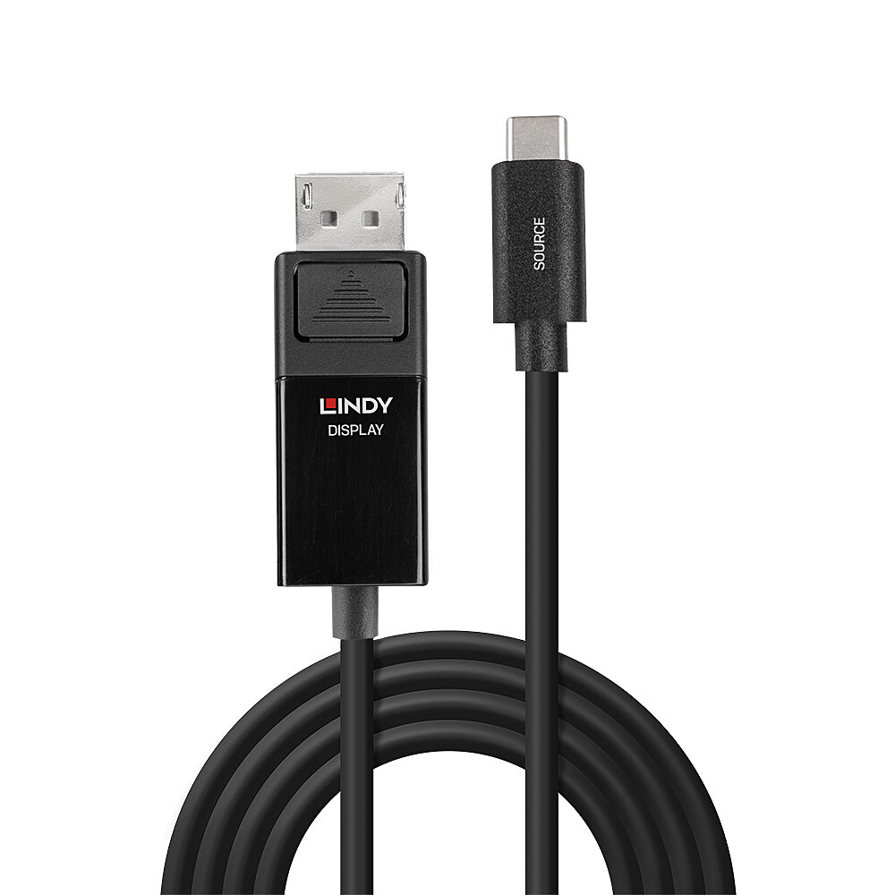 LINDY Adapter Cable - USB Type C - Hdmi 4k60 - Black - 2m With Hdr