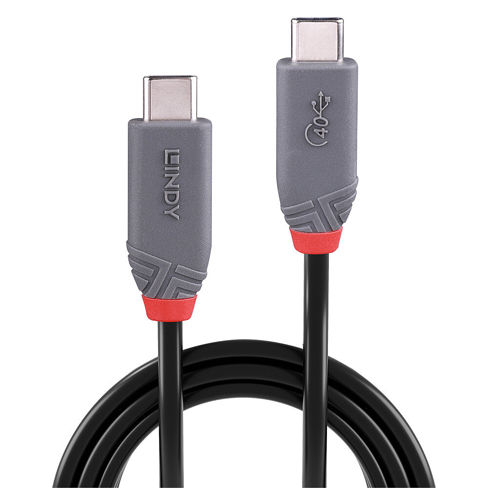 LINDY Cable - USB 4.0 - USB-c - Anthraline  - 80cm