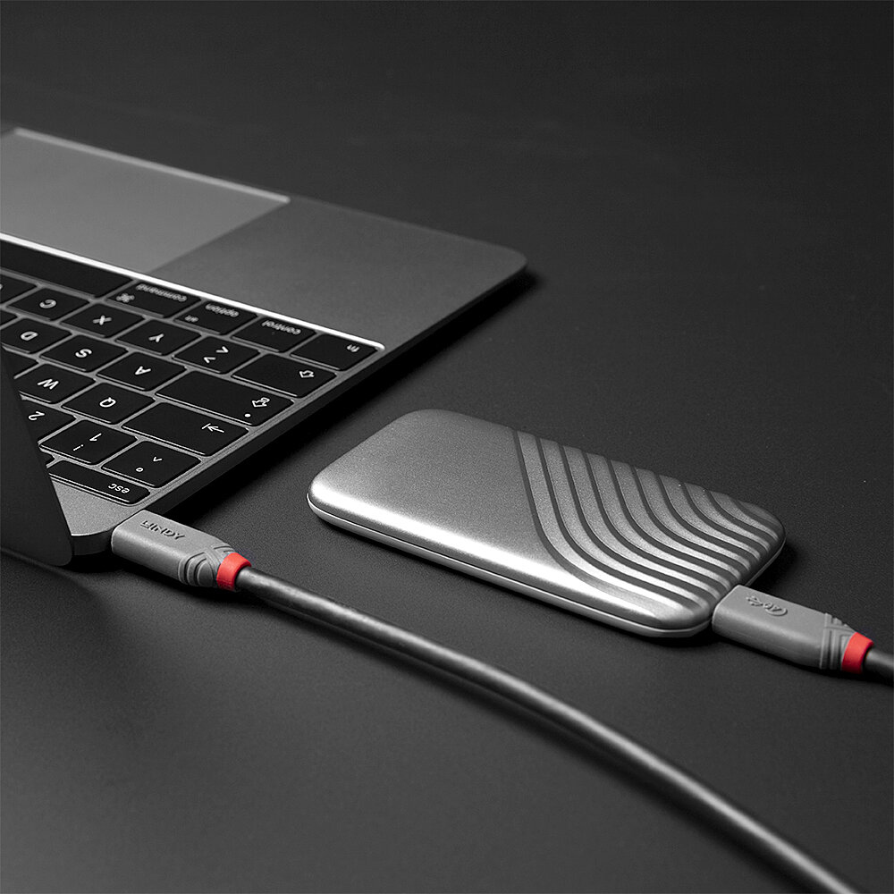 LINDY Cable - USB 4.0 - USB-c - Anthraline  - 80cm